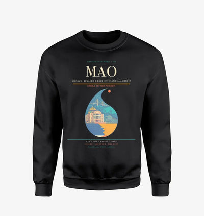 Manaus - Eduardo Gomes International Airport MAO Sweatshirt - Black
