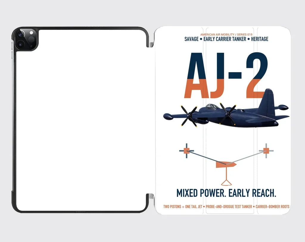 AJ-2 Savage Tanker design on white ipad tablet case