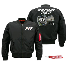 Boeing 747 & GENX Engine Pilot Jackets (Customizable)