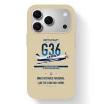 Thumbnail for Beechcraft Bonanza G36 design on beige magsafe iphone case, for iPhone 17 Pro