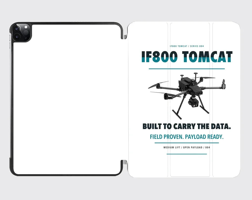 Inspired Flight IF800 Tomcat design on white ipad tablet case