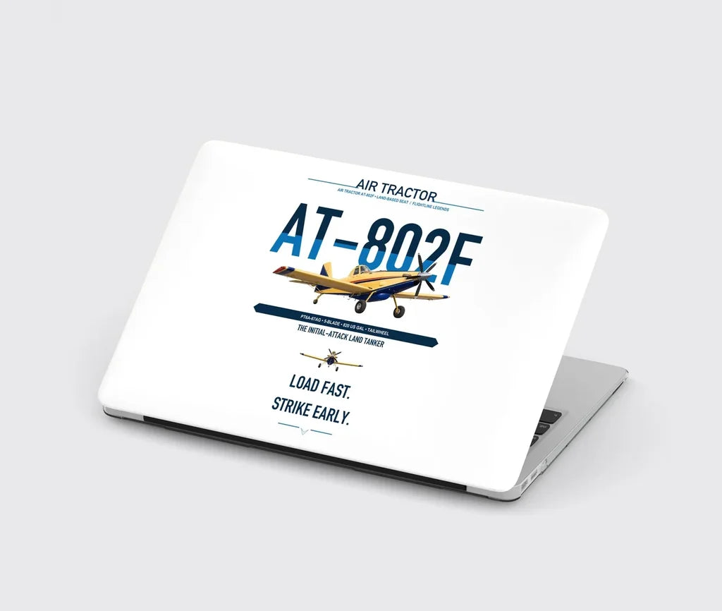 Air Tractor AT-802F design on white MacBook case