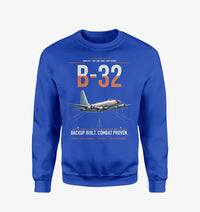 Thumbnail for B-32 Dominator design on blue sweatshirt