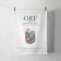 Thumbnail for Norfolk International Airport (ORF) design on white towel