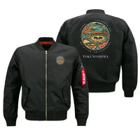 Thumbnail for TOKUNOSHIMA - Badge - Bomber Jacket - Black
