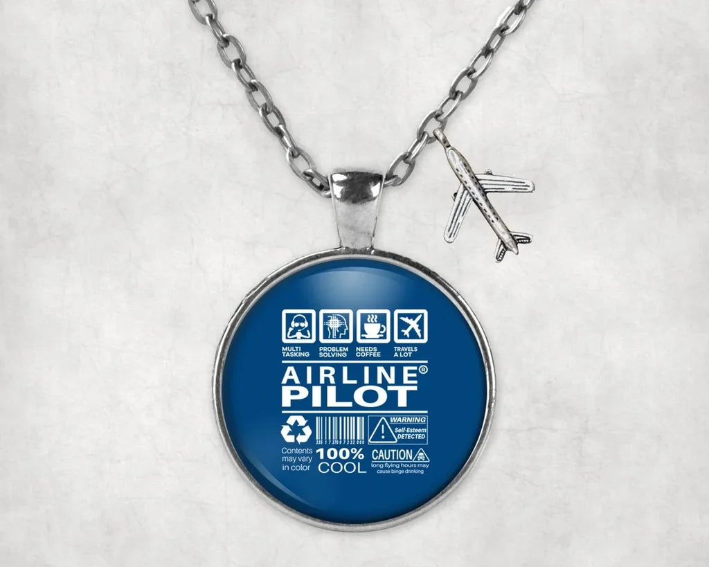 Airline Pilot Label Necklace - view 2