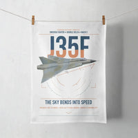 Thumbnail for Saab J 35F Draken design on white towel