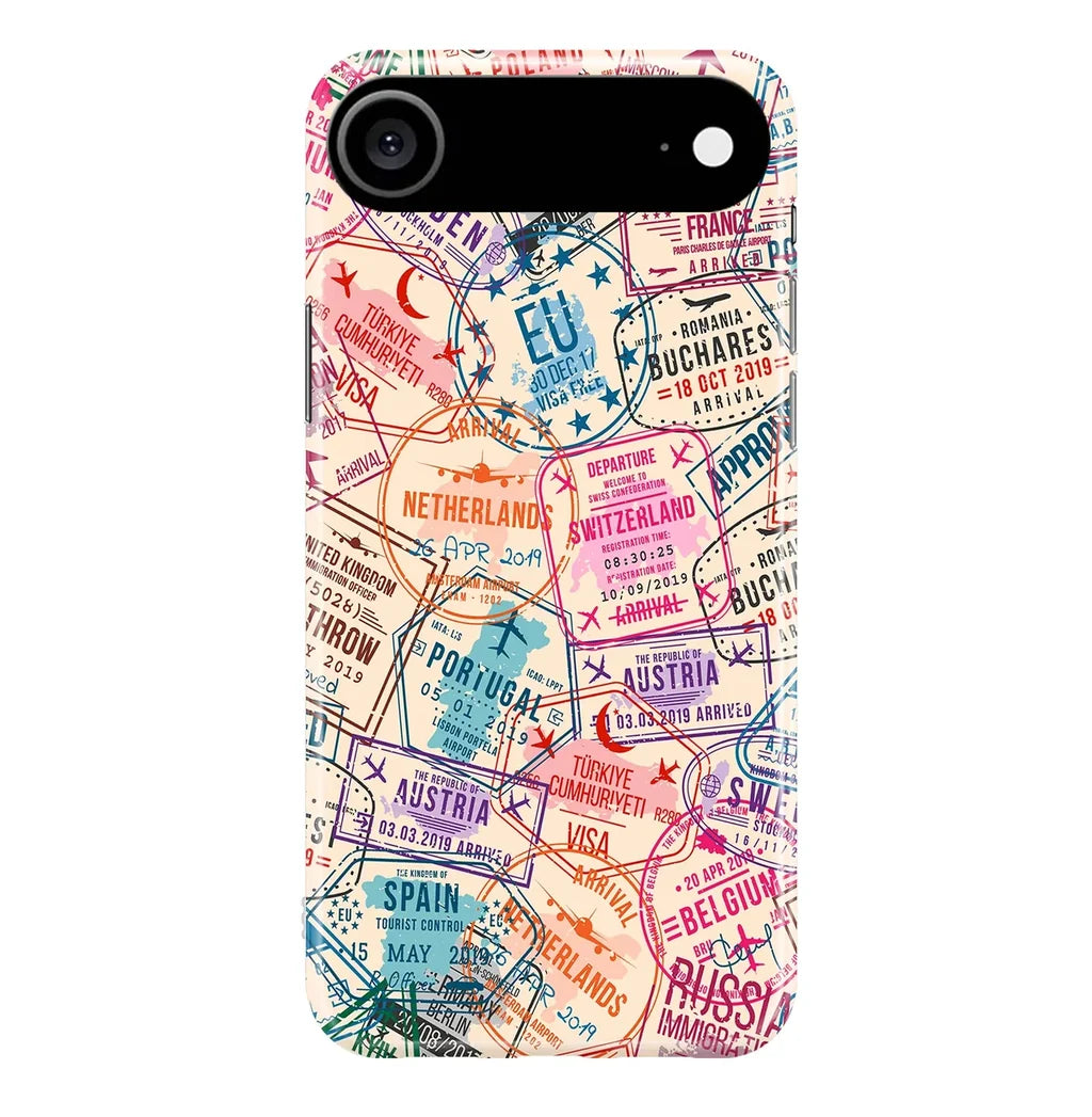 Passport Stamps iPhone Case - view 2