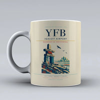 Thumbnail for Iqaluit Airport (YFB) airport code design on beige ceramic mug