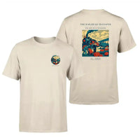 Thumbnail for VINTAGE G4485 - The Railhead Transfer - Double-Side T-Shirt design on beige double side t shirt