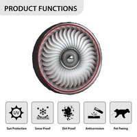 Thumbnail for Graphical Jet Engine & Red Tire Cover - view 2