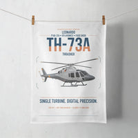 Thumbnail for Leonardo TH-73A Thrasher design on white towel