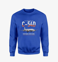 Thumbnail for C-54D Skymaster design on blue sweatshirt