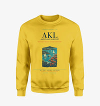 Thumbnail for Auckland Airport (AKL) design on yellow sweatshirt