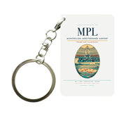 Thumbnail for Montpellier–Méditerranée Airport (MPL) design on white key chain