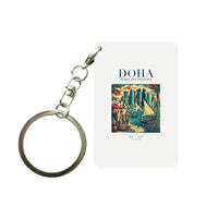 Thumbnail for DOHA - Poster - Key Chain - White