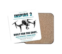 Thumbnail for DJI Inspire 2 design on white 1 piece coaster