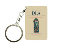 Thumbnail for Douala International Airport DLA Key Chain design on beige key chain