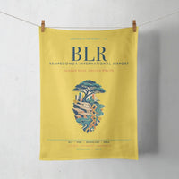 Thumbnail for Kempegowda International Airport Bengaluru (BLR) design on yellow towel