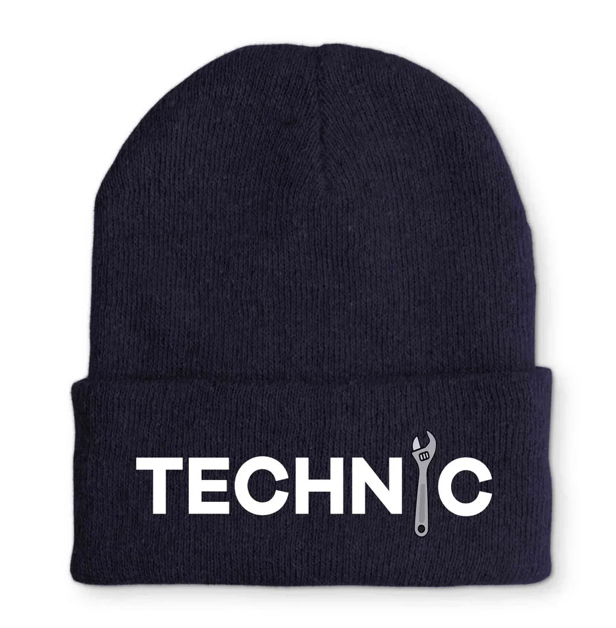 Technic Embroidered Beanie - view 2