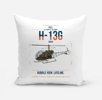 Thumbnail for Bell H-13G Sioux design on white pillow