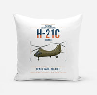 Thumbnail for Piasecki H-21C Shawnee design on white pillow