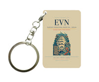 Thumbnail for Zvartnots International Airport EVN — Yerevan Key Chain design on beige key chain