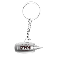 Thumbnail for Customisable Trans World Airlines Jet Engine Key Chain - view 2