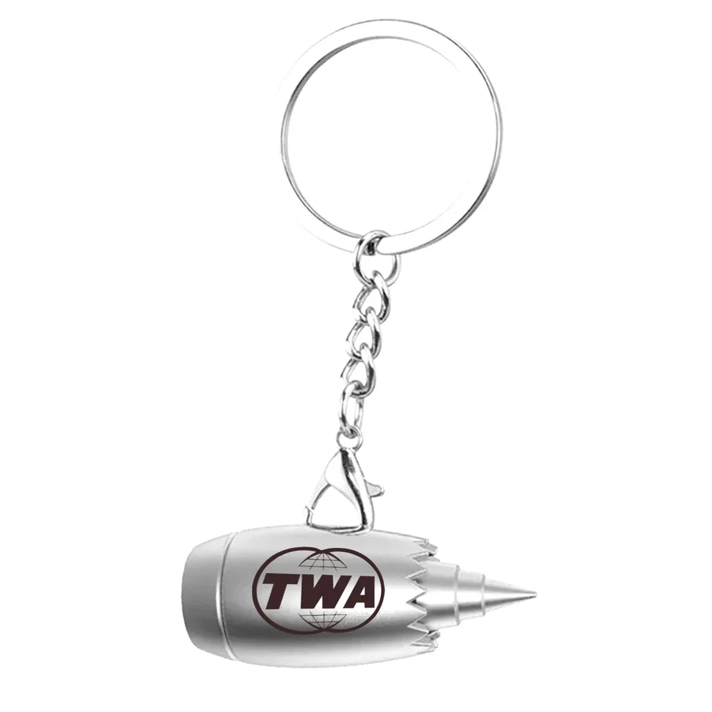Customisable Trans World Airlines Jet Engine Key Chain - view 2