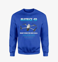 Thumbnail for DJI Matrice 4D design on blue sweatshirt
