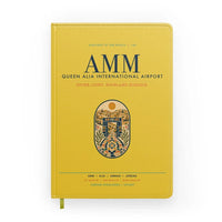Thumbnail for Queen Alia International Airport (AMM) design on yellow notebook