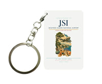 Thumbnail for Skiathos Island National Airport (JSI) design on white key chain
