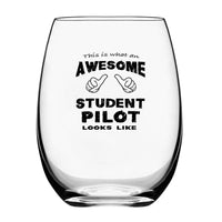Thumbnail for Customisable Student Pilot Drinking Glass - view 2