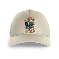 Thumbnail for Precision Keeps The Sky Moving design on beige printed hat