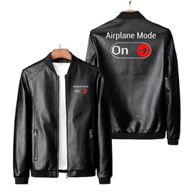 Airplane Mode On PU Leather Jackets