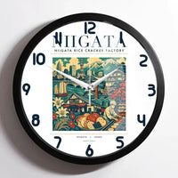 Thumbnail for NIIGATA - Poster - Wall Clock Framed - White