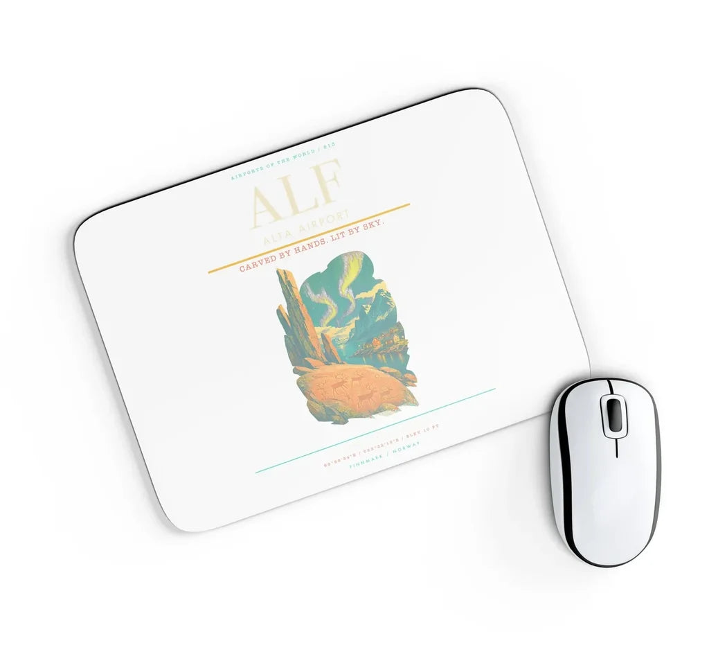Alta Airport ALF Mouse-Pad Rectangle - White