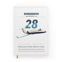 Thumbnail for Bombardier Learjet 28 design on white notebook