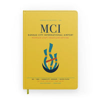 Thumbnail for Kansas City International Airport (MCI) design on yellow notebook