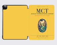 Thumbnail for Muscat International Airport (MCT) design on yellow ipad tablet case