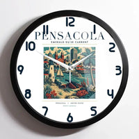 Thumbnail for PENSACOLA - Poster - Wall Clock Framed - White