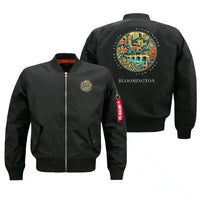 Thumbnail for BLOOMINGTON - Badge - Bomber Jacket - Black