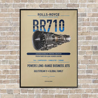 Thumbnail for BR710 vertical canvas print - framed - beige background
