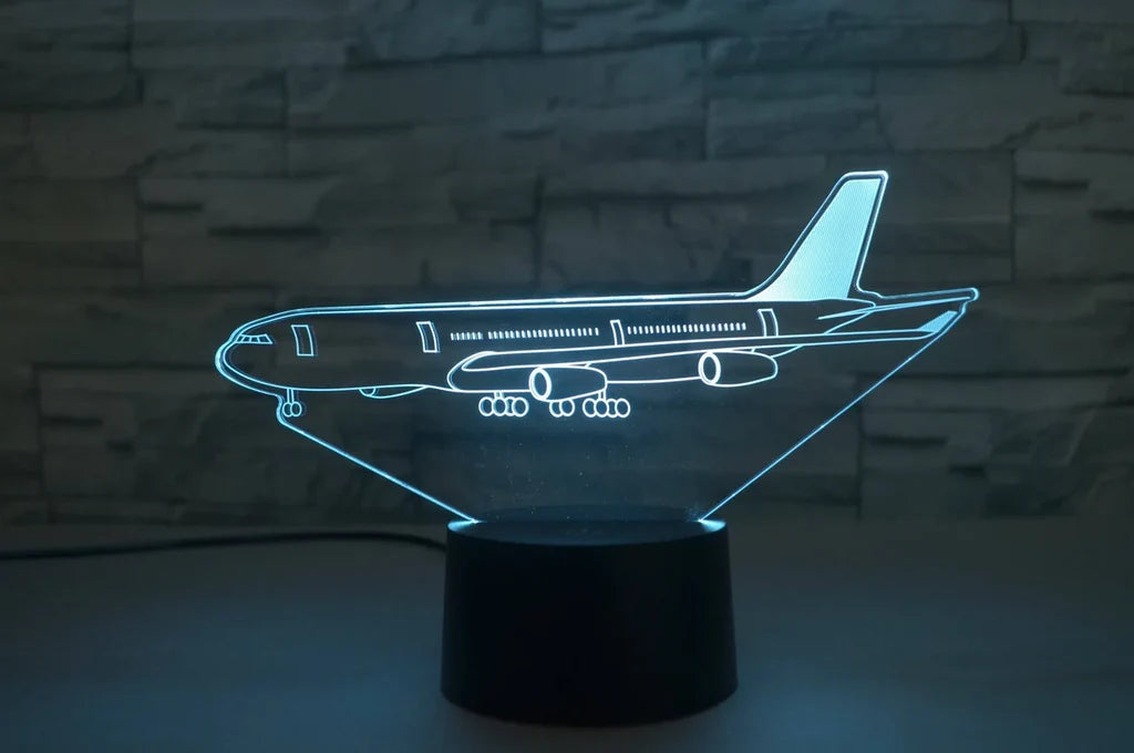Customisable Airbus A340 3D Lamp - view 3