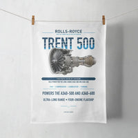 Thumbnail for TRENT 500 design on white towel