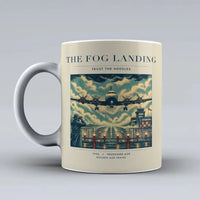 Thumbnail for VINTAGE G4095 - The Fog Landing - Ceramic Mug design on beige