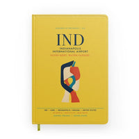 Thumbnail for Indianapolis International Airport (IND) design on yellow notebook