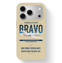Thumbnail for Cessna Citation Bravo design on beige magsafe iphone case, for iPhone 17 Pro