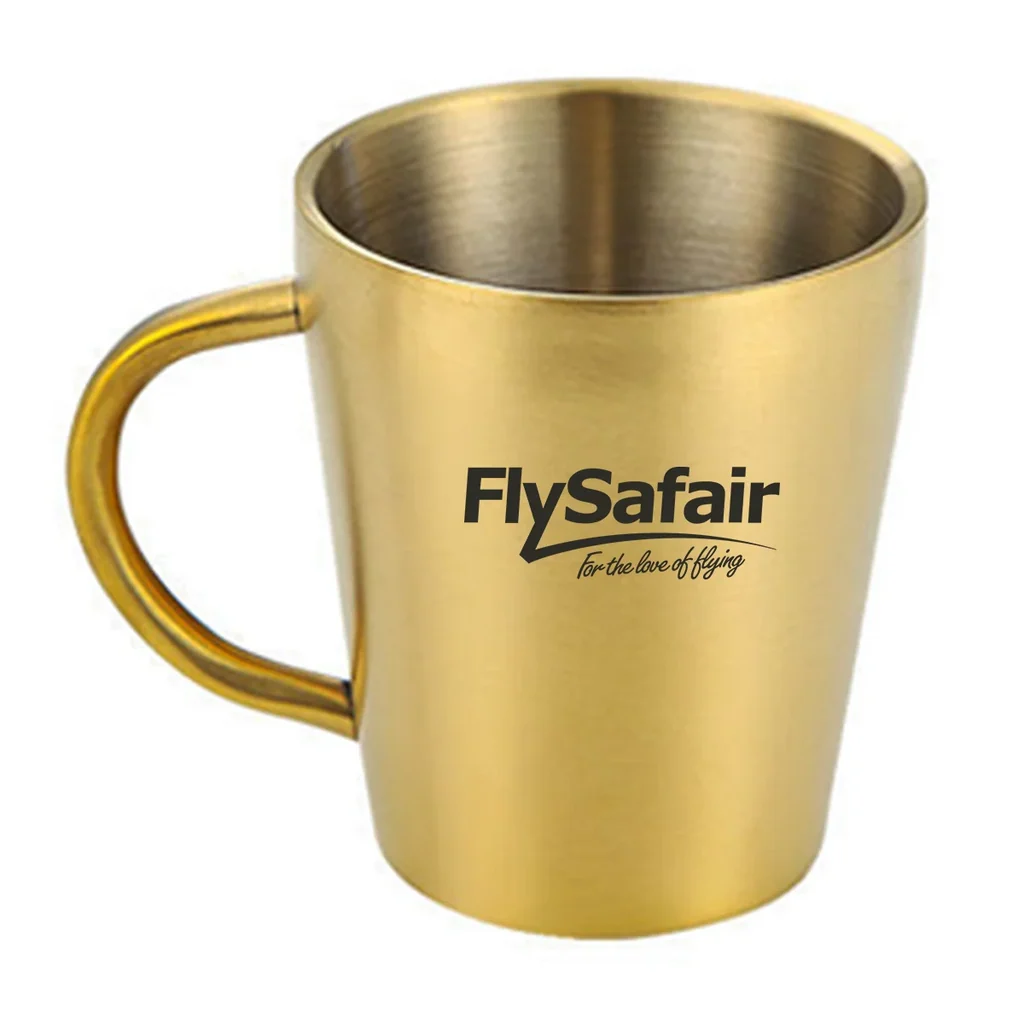 FlySafair Stainless Steel Coffee mug in gold