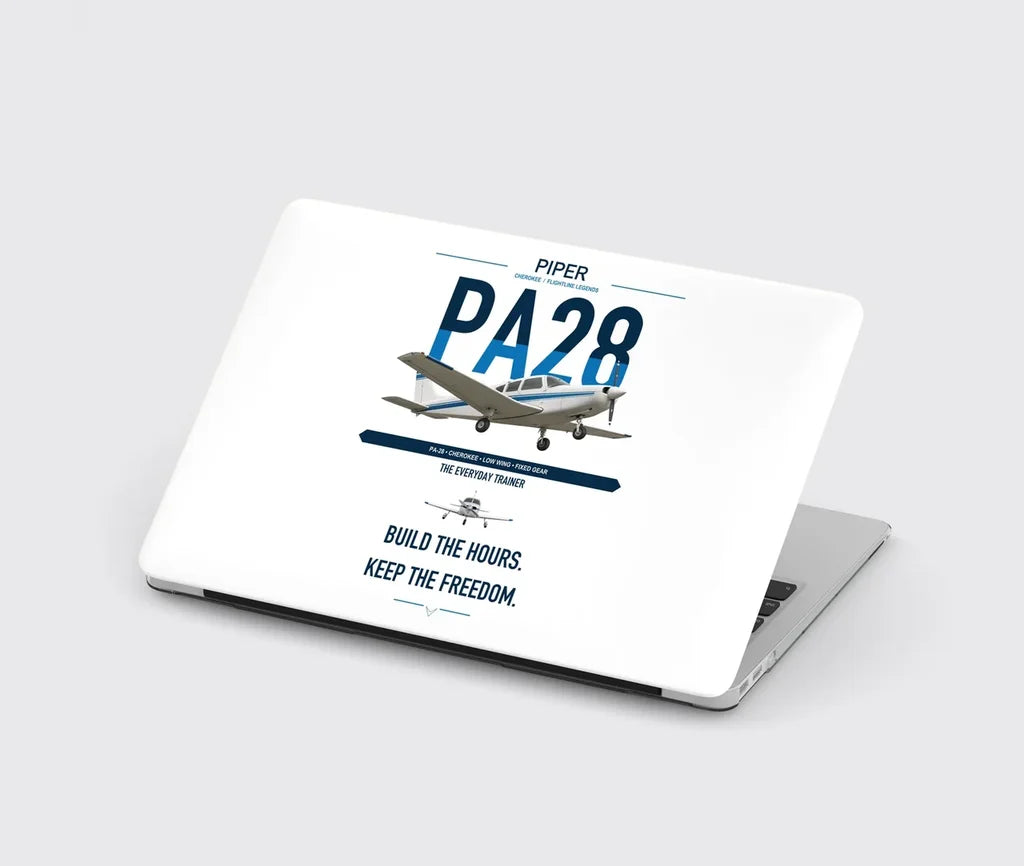 Piper PA-28 Cherokee design on white MacBook case